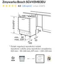 Zmywarka Bosch do zabudowy - uszkodzona