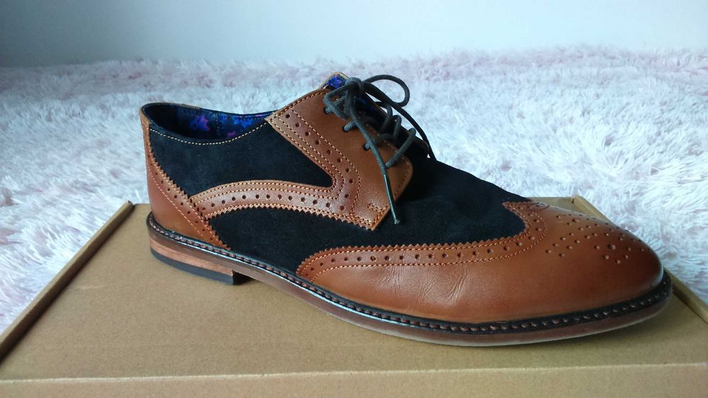 Туфлі броги  Шкіряні