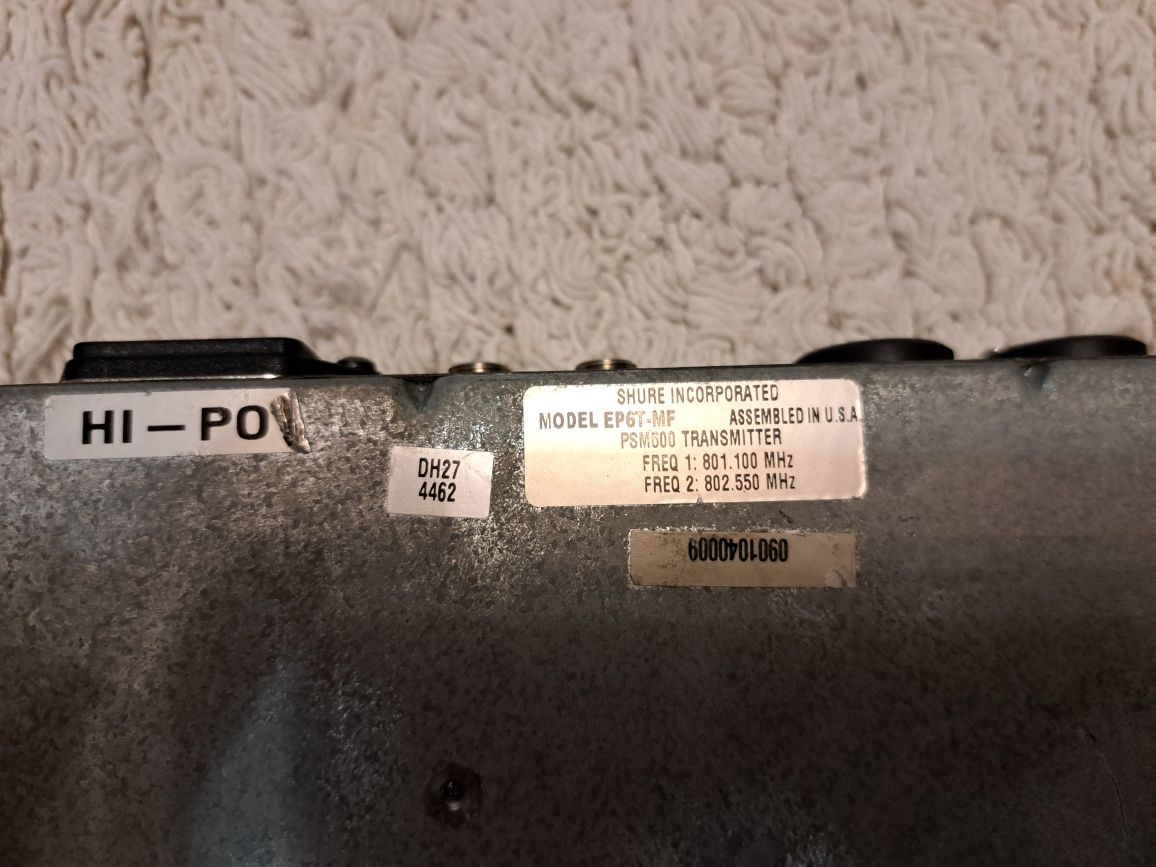 Transmitter psm 600 Shure