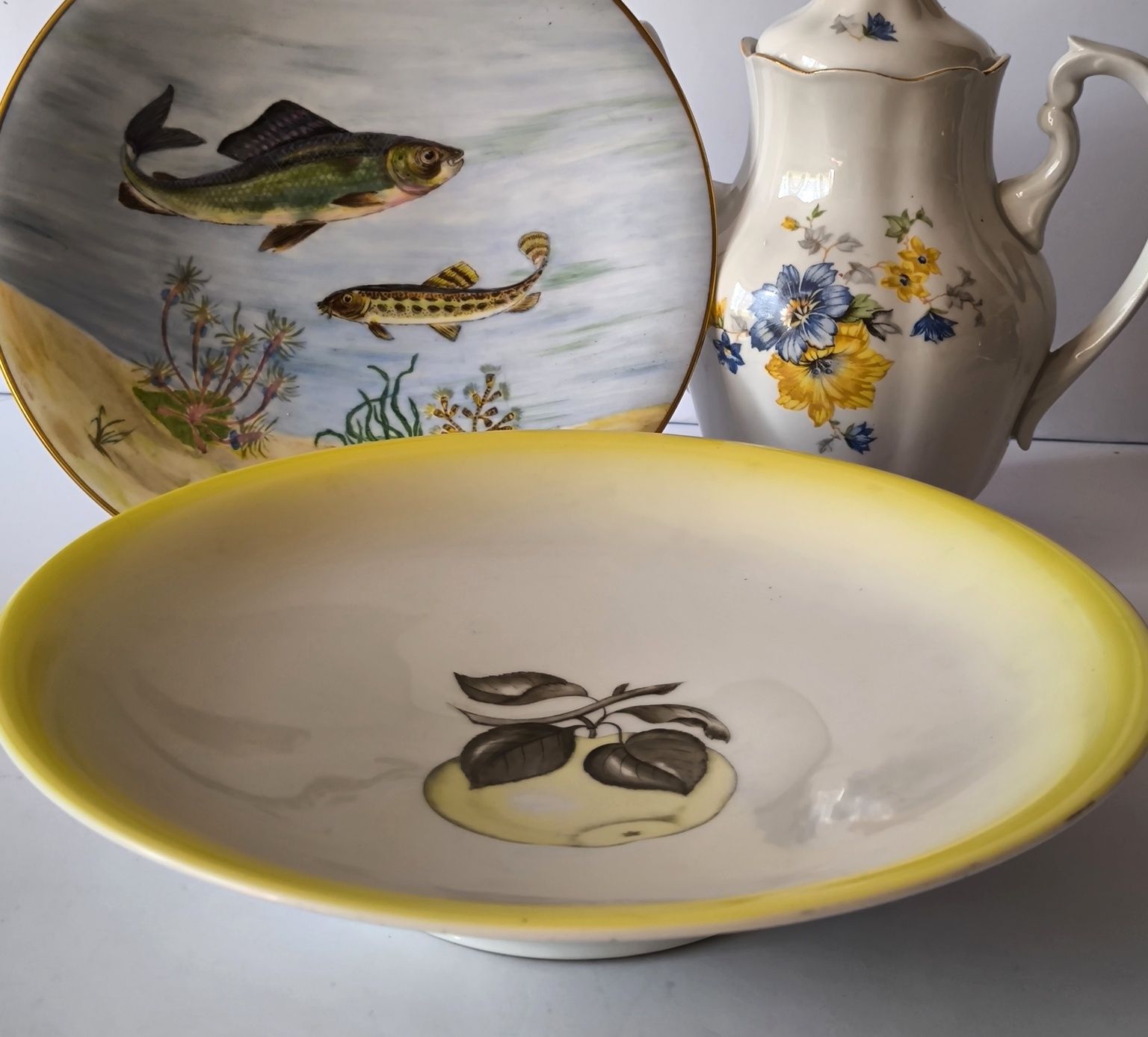 Patera na nóżce  pigwa Rosenthal piękna stara porcelana