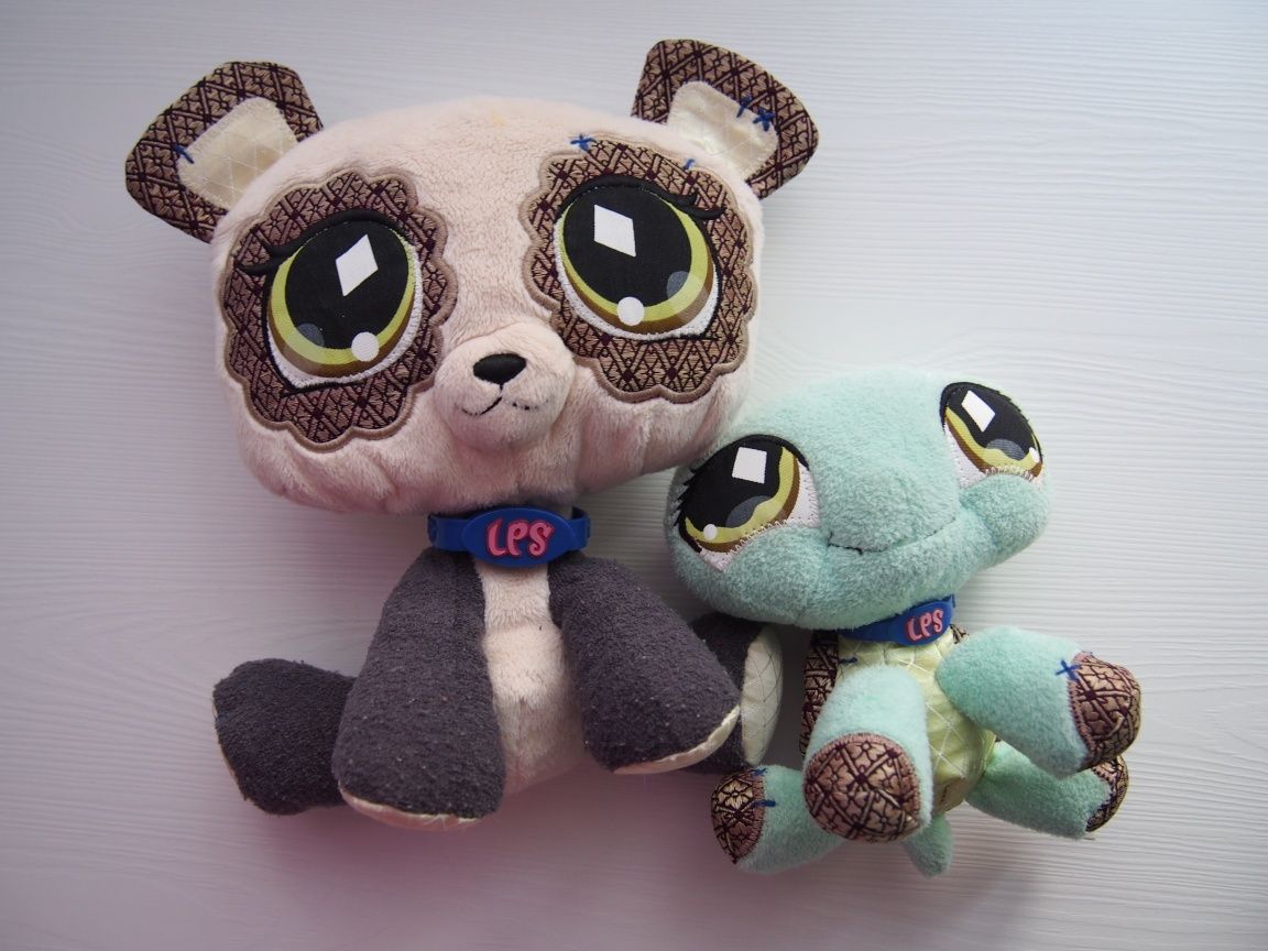 Pluszaki misie Littlest Pet Shop komplet Panda Żółw