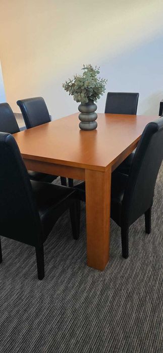 Mesa de Sala em Madeira Maciça Cor Cerejeira – 160x100 cm