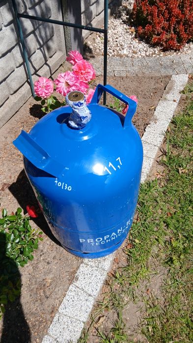 Pełna Butla gazowa 11 kg nano 33 kg beż kołnierza grill kuchenka