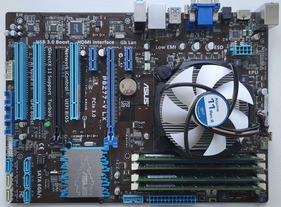 ПК плата Asus P8Z77-V LX + Intel Core i7-3770 - 3.4Ghz + 32Gb