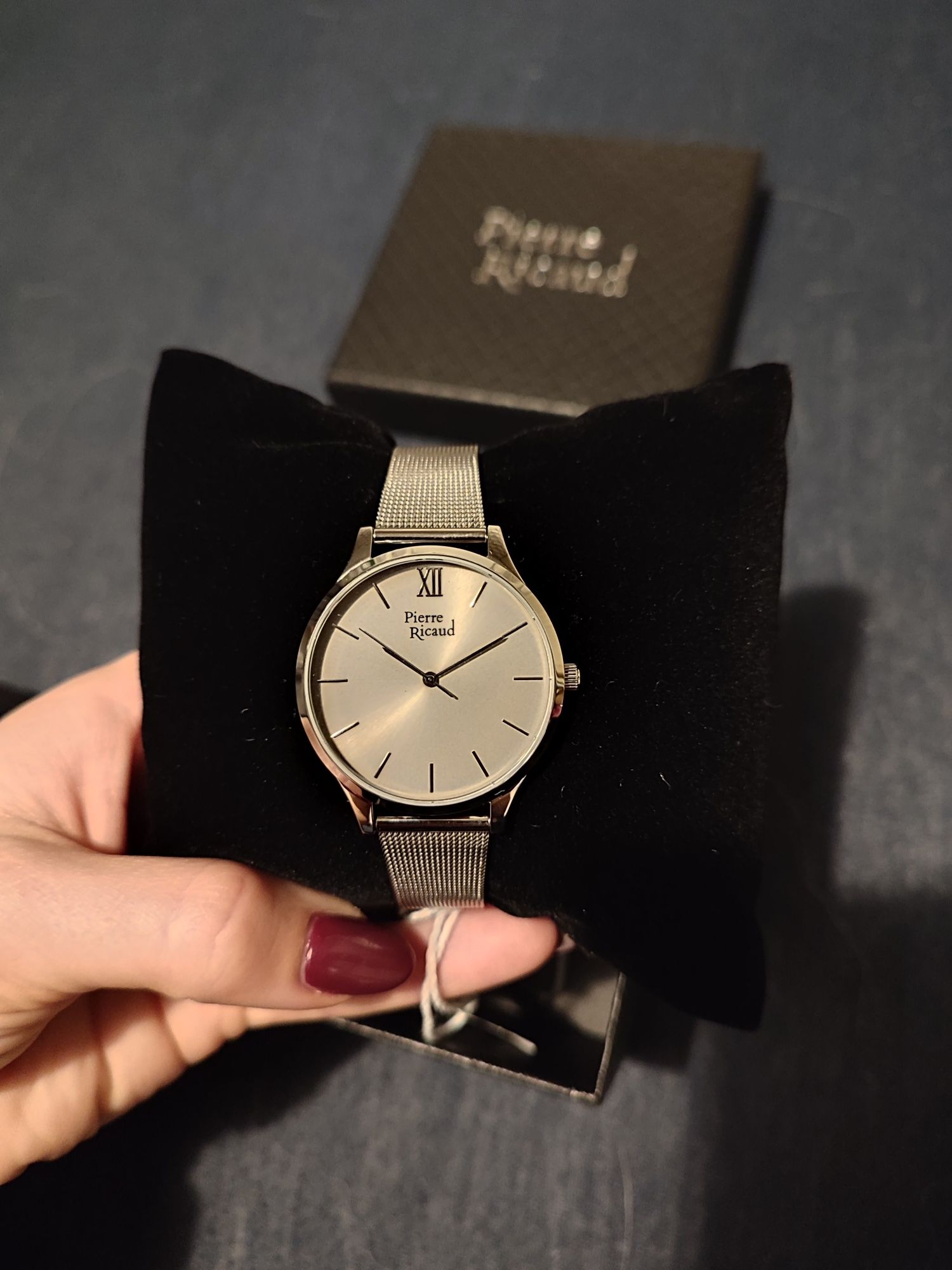 Nowy zegarek damski srebrny Pierre Ricaud P22033.2035