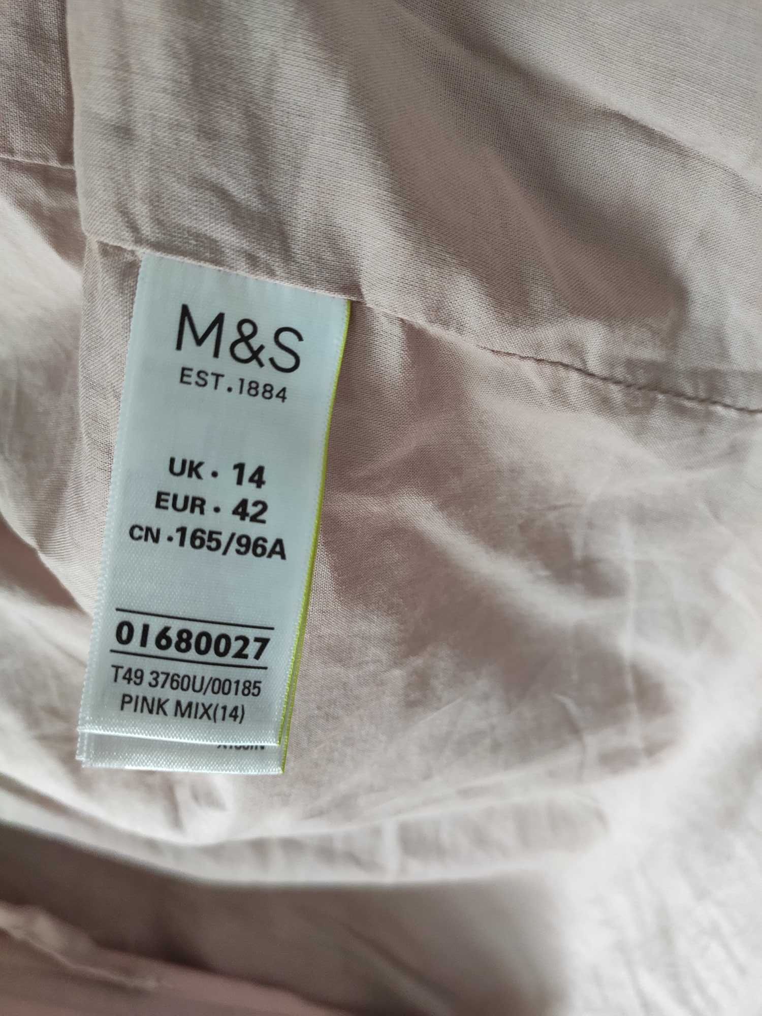 Kurtka parka płaszcz w kolorze beżowym Marks & Spencer rozmiar 42