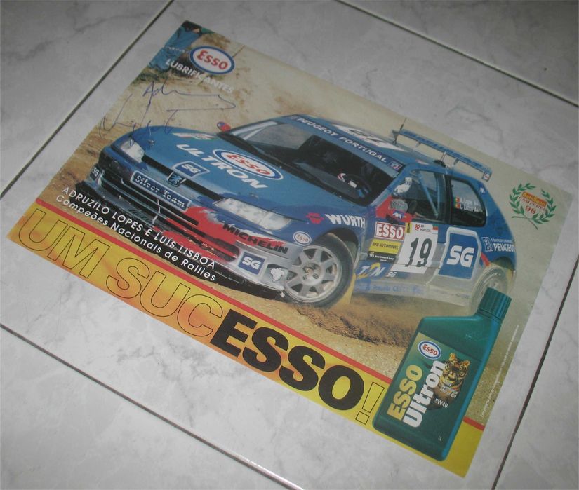 Poster - Peugeot 306 Maxi - Campeão Nacional 1998 - Adruzilo Lopes