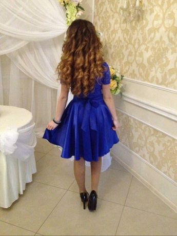 Святкове синє плаття