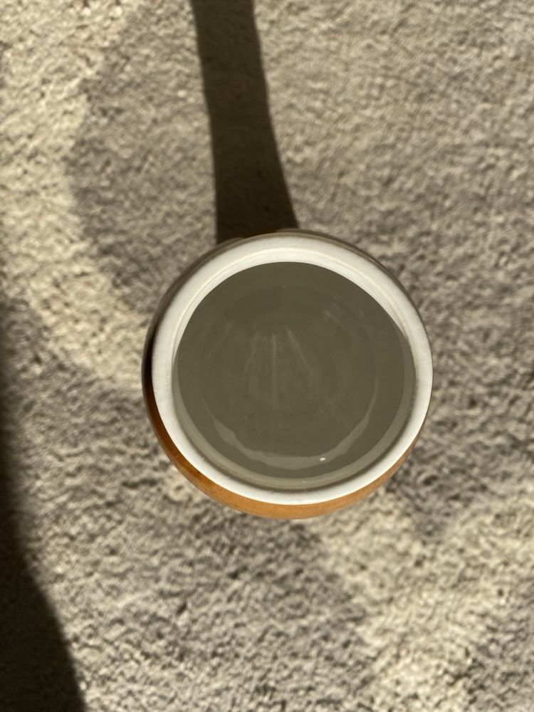 Ceramiczny  kielich -  glazurowany