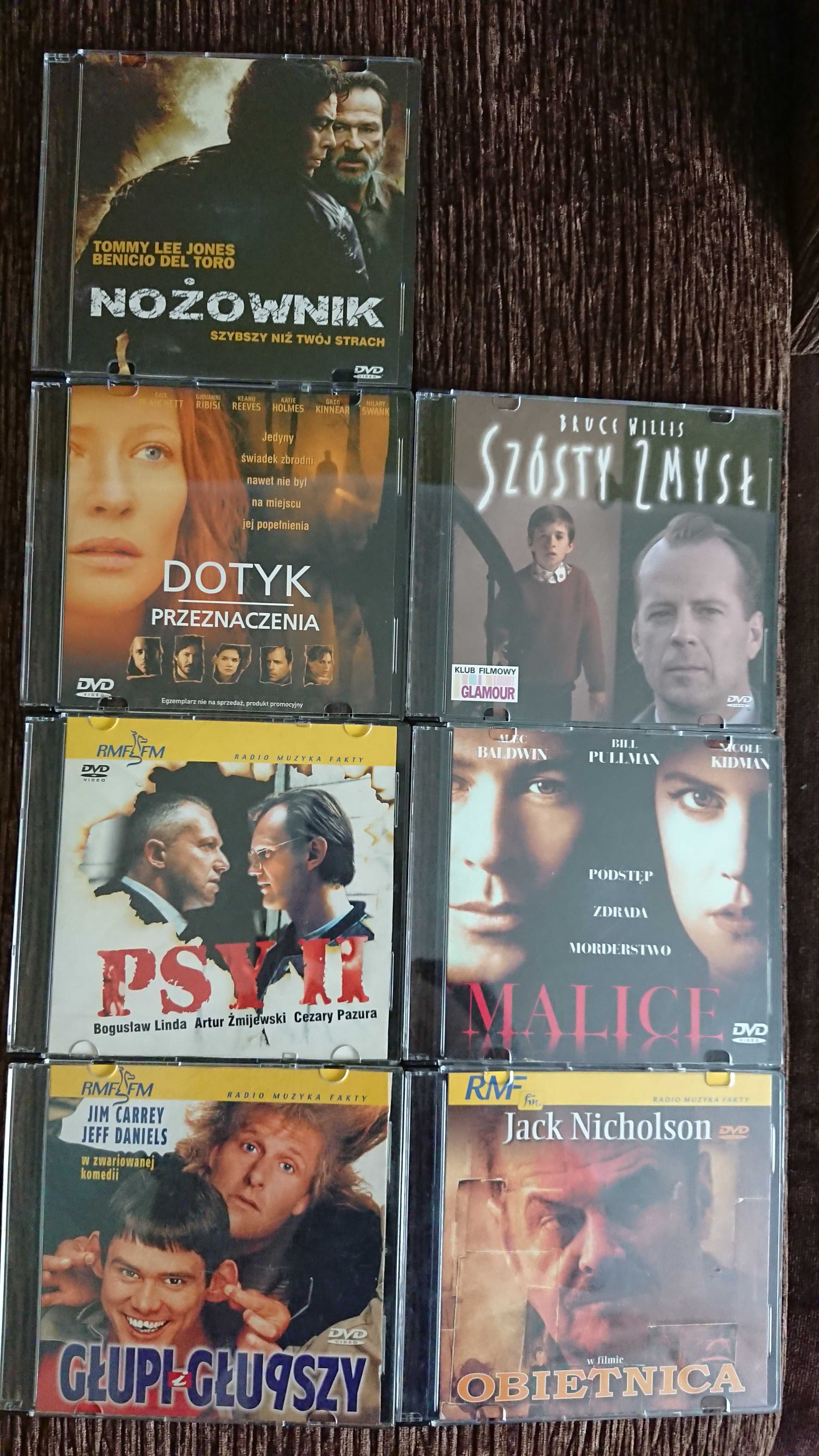 Kolekcja filmów DVD - aktualne pozycje w opisie