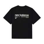 Футболка New Balance чорна чоловіча Стильна брендова футболка NB