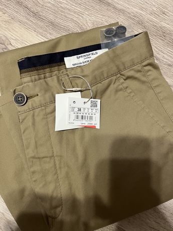 Новые штаны, брюки, чиносы (chinos) Springfield, 38 UER
