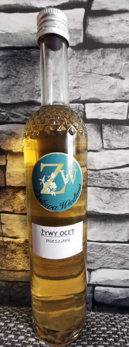 Żywy ocet niepasteryzowany 500ml naturalnie mętny