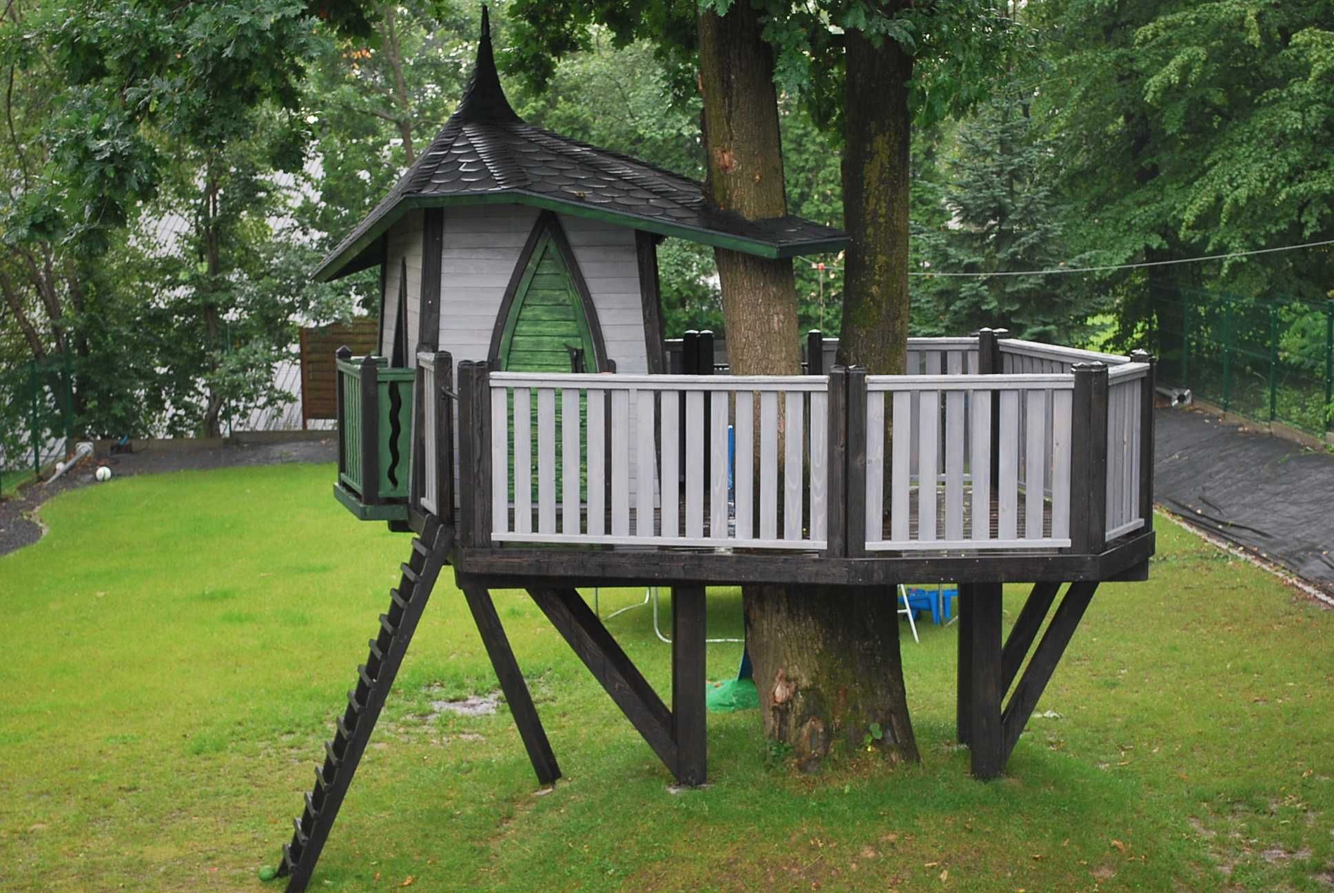 Drewniany Domek na drzewie! domek dla dzieci DND01 PLAC ZABAW