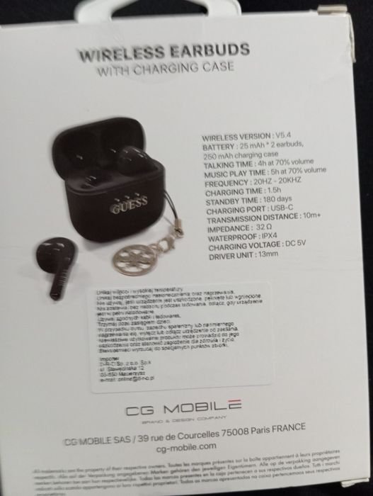 Fones (sem fio) Bluetooth GUESS