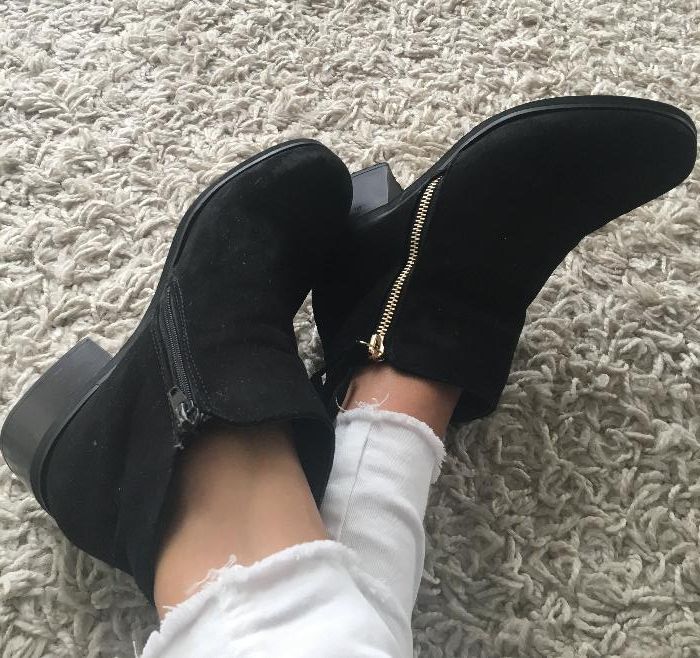 Botki sztyblety kozaki muszkieterki 37 new look złoty zip