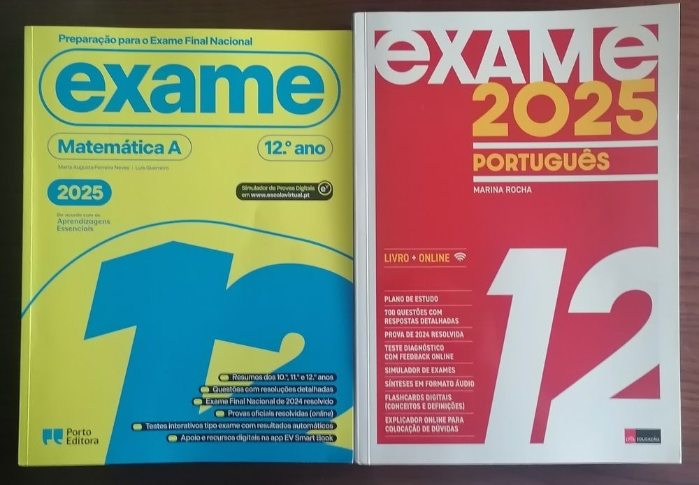 Livros exames escolares 12°ano