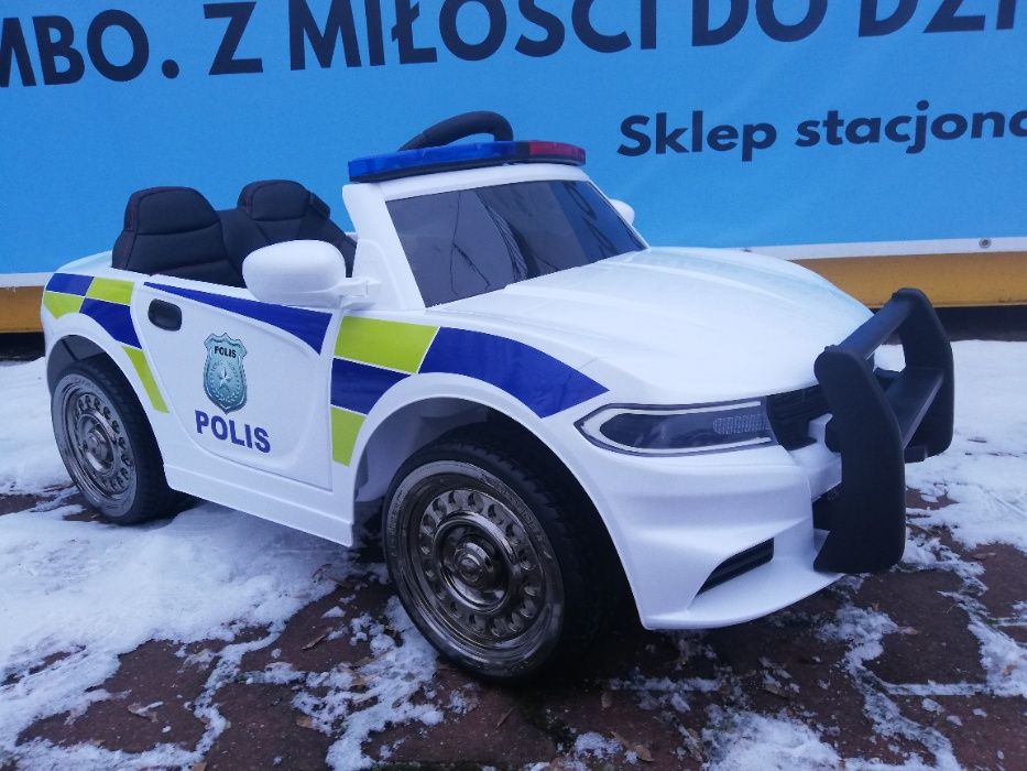 NOWY Auto Policyjne na Akumulator WÓZ POLICYJNY Radiowóz dla dzieci