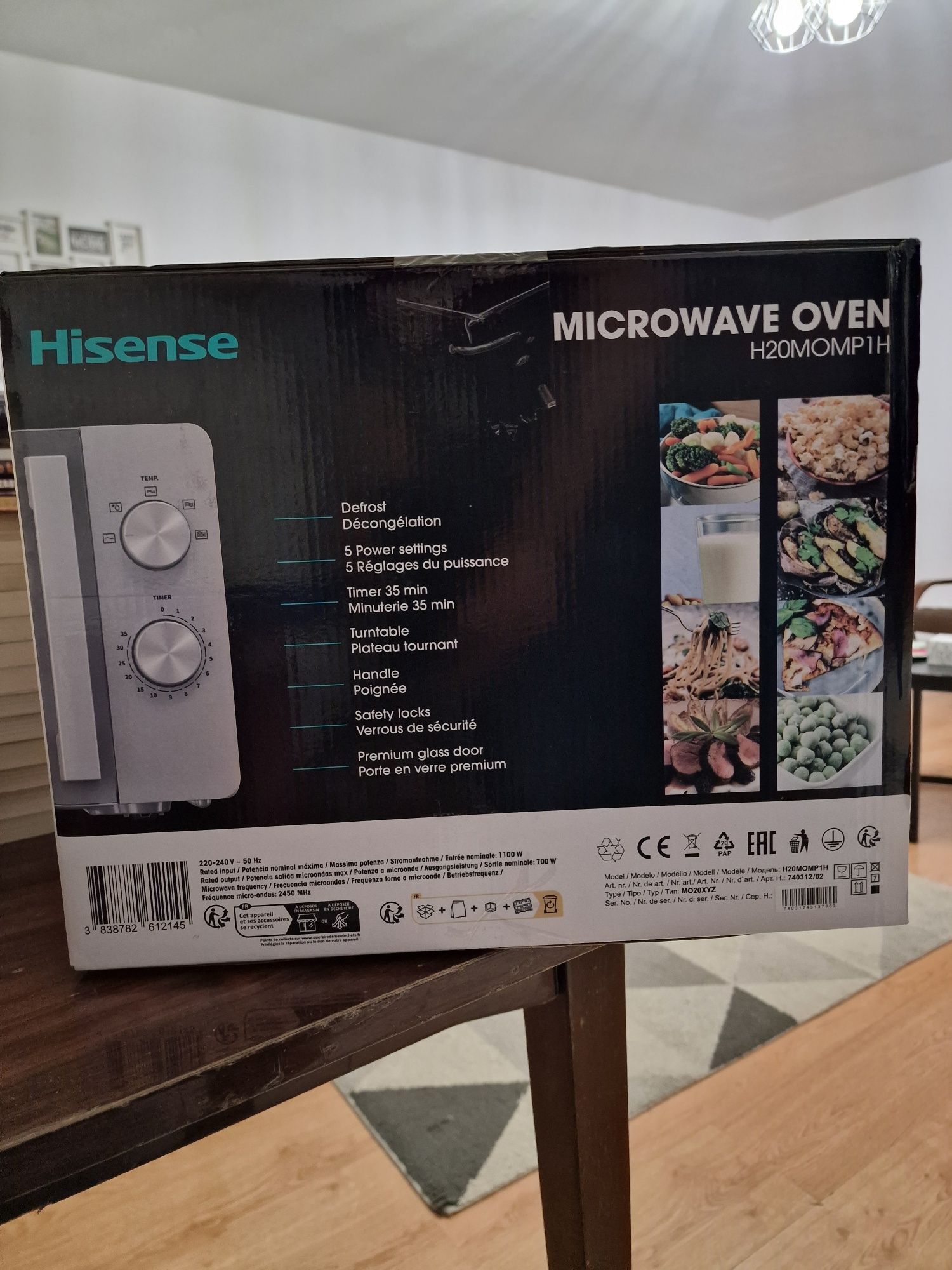 Na sprzedaż: Nowa kuchenka mikrofalowa Hisense H20MOMP1H