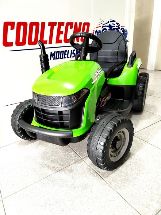 Trator Elétrico infantil 12v rodas de borracha