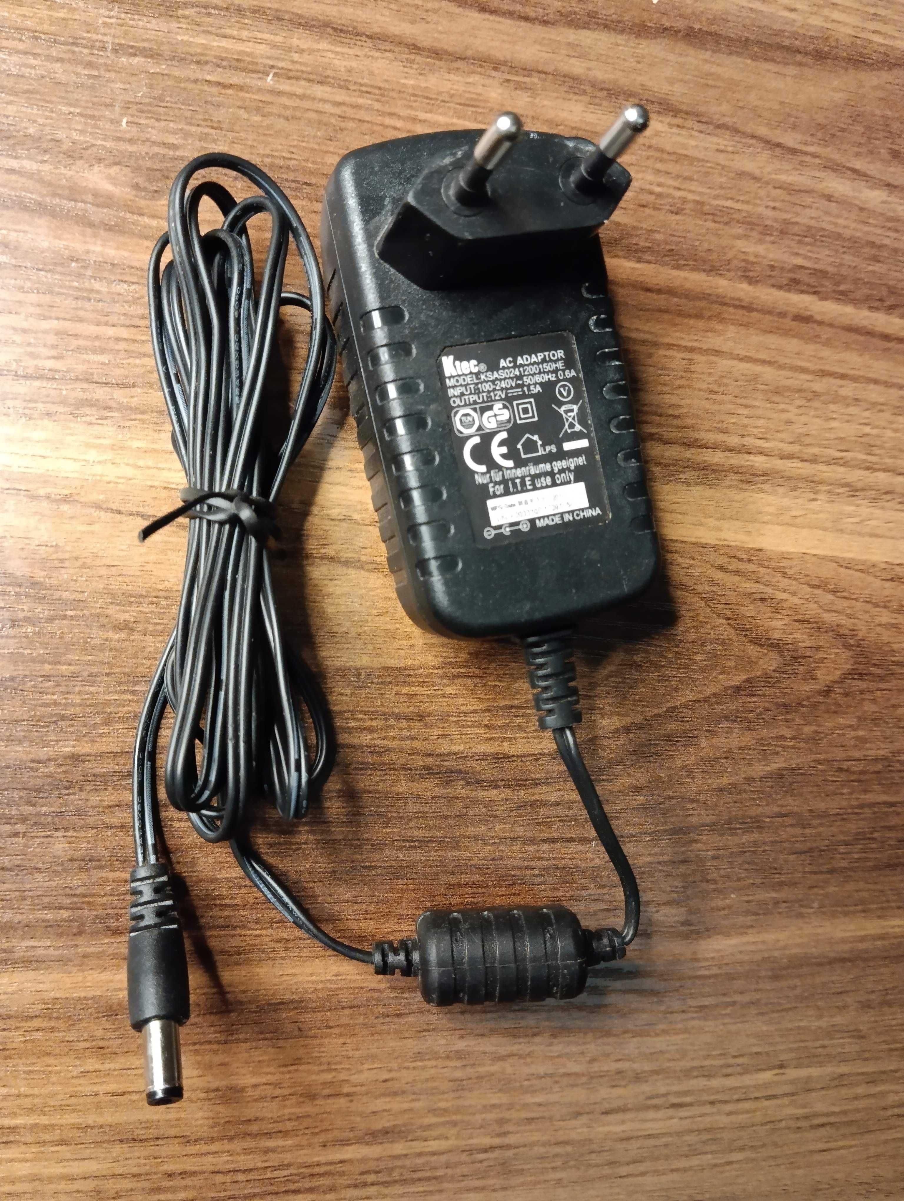 Блок питания живлення 12V 1.5A Ktec KSAS0241200150HE (5.5×2.5mm)