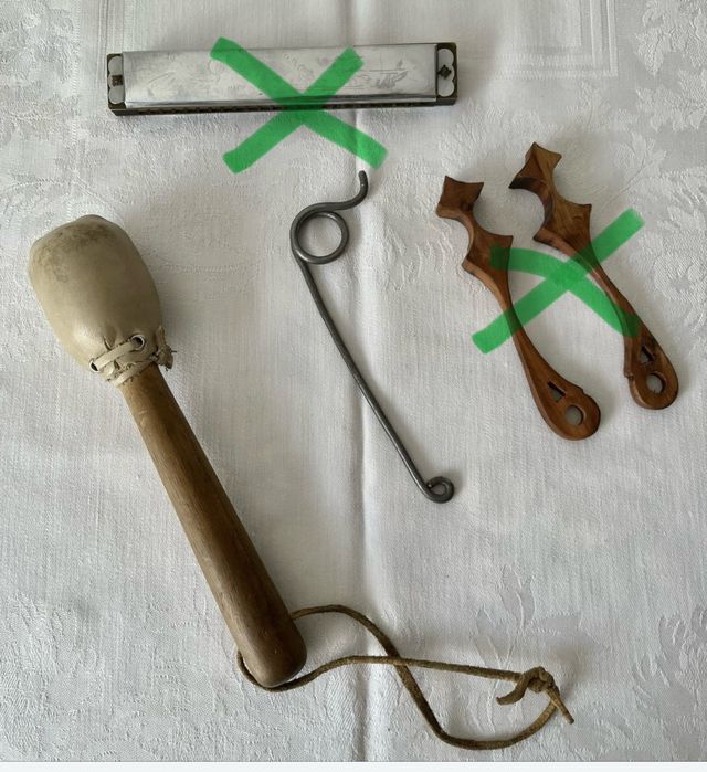 Музичні інструменти. Палички до гуцульського бубна (барабану)