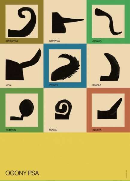 Plakat Jakub Zasada Ogony psa Typologia