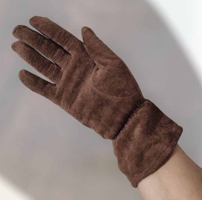Перчатки из натуральной замши (кожа)