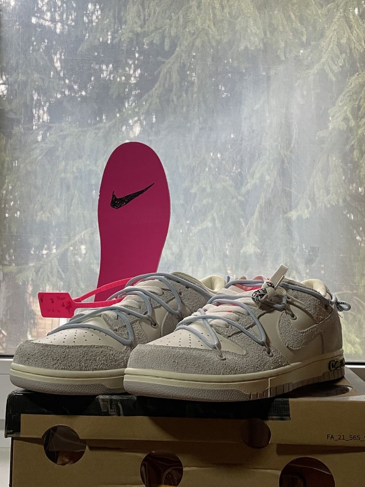 (45) Кросовки Nike Dunk Low X Off-White (38/50)