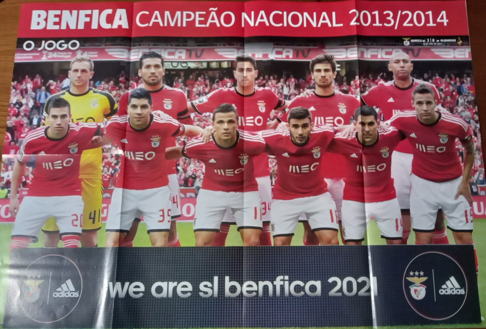 poster Benfica campeão nacional 2013/2014