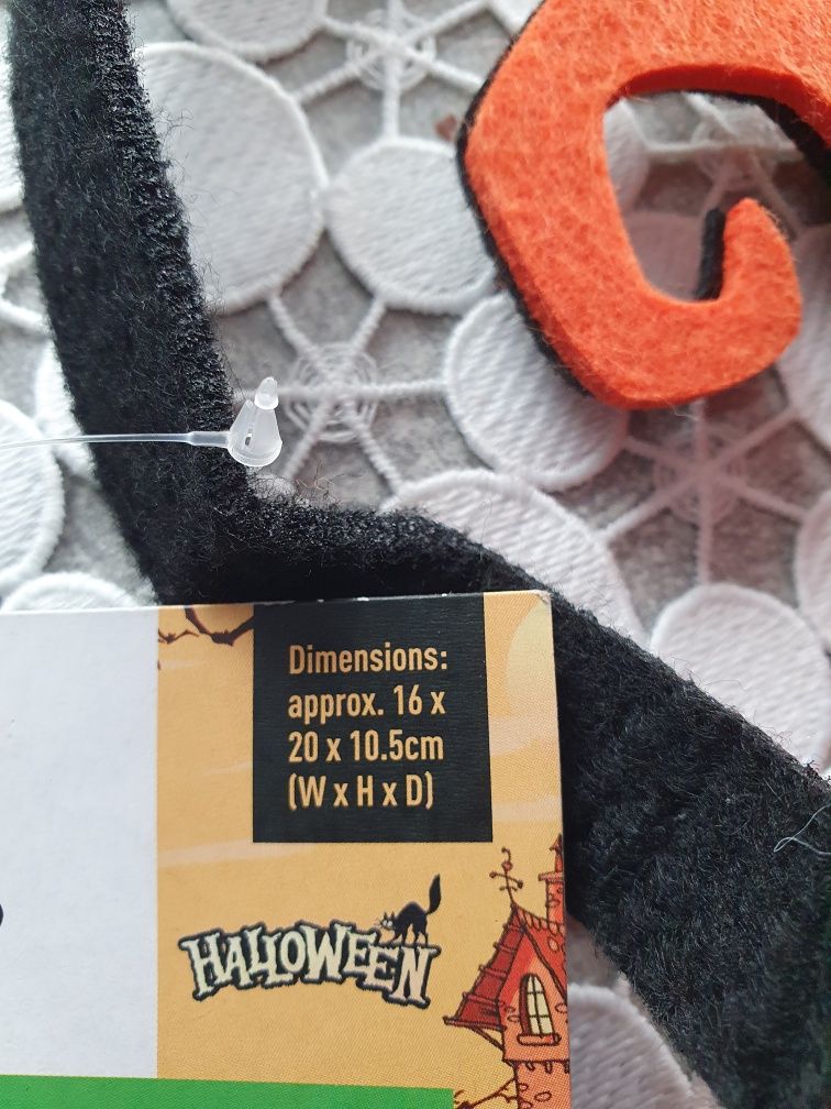 Halloween torebka torba ozdoba cukierki dekoracja dynia czaszka strach