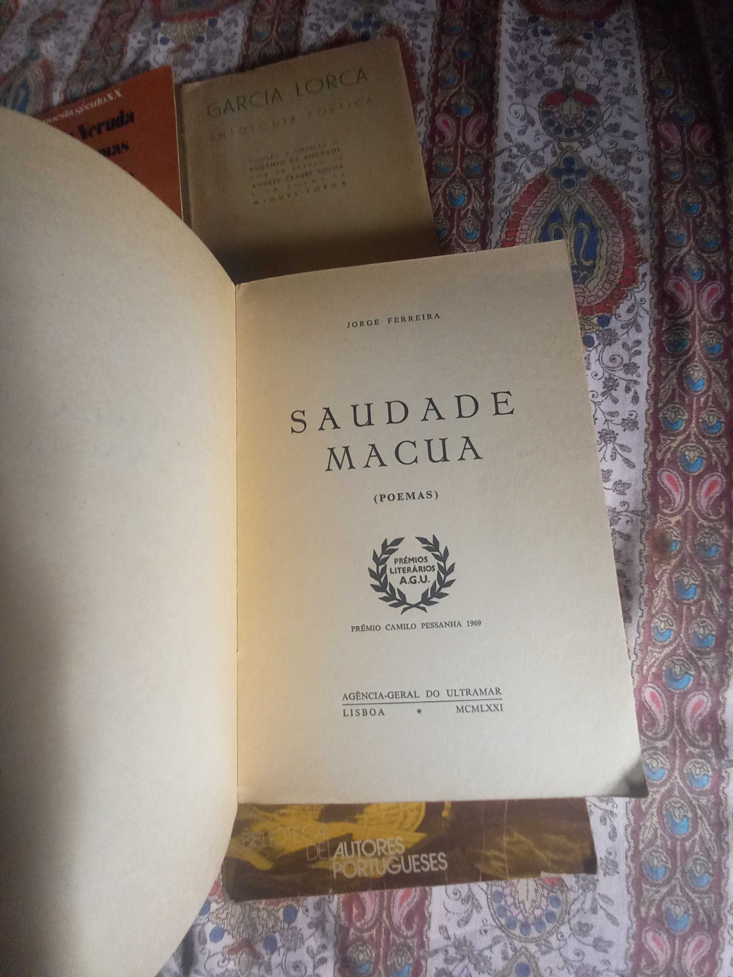 poesia antiga de Moçambique Jorge Ferreira Saudade Macua