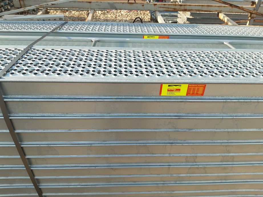 Rusztowanie Plettac 220 m2 NOWE Stalowe podesty Certyfikat, 15500
