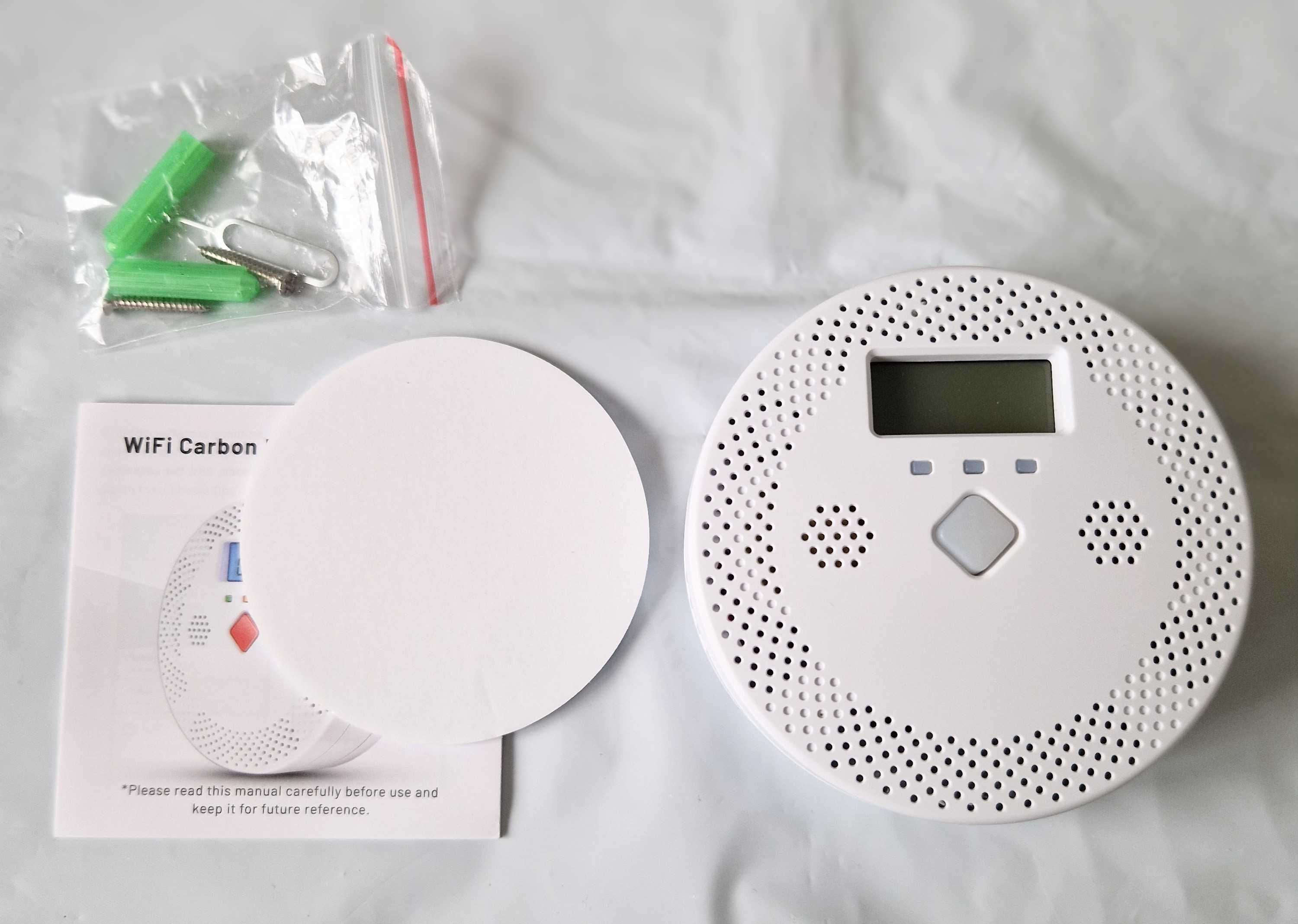 Zestaw SMART Czujnik czadu 2x Gniazdko programator czasowy + GRATIS