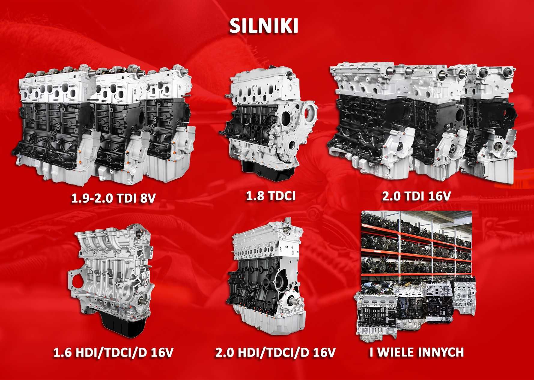 Regenerowany Silnik AWX 1.9 TDI 130 KM + Nowy Rozrząd 2 Lata Gwarancji