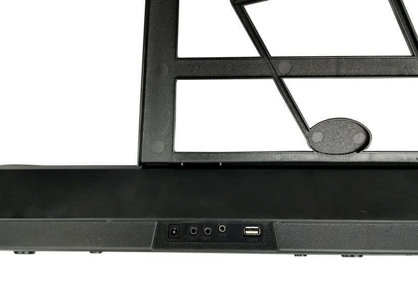 keyboard organy 328-06 mikrofon zasilacz czarny
