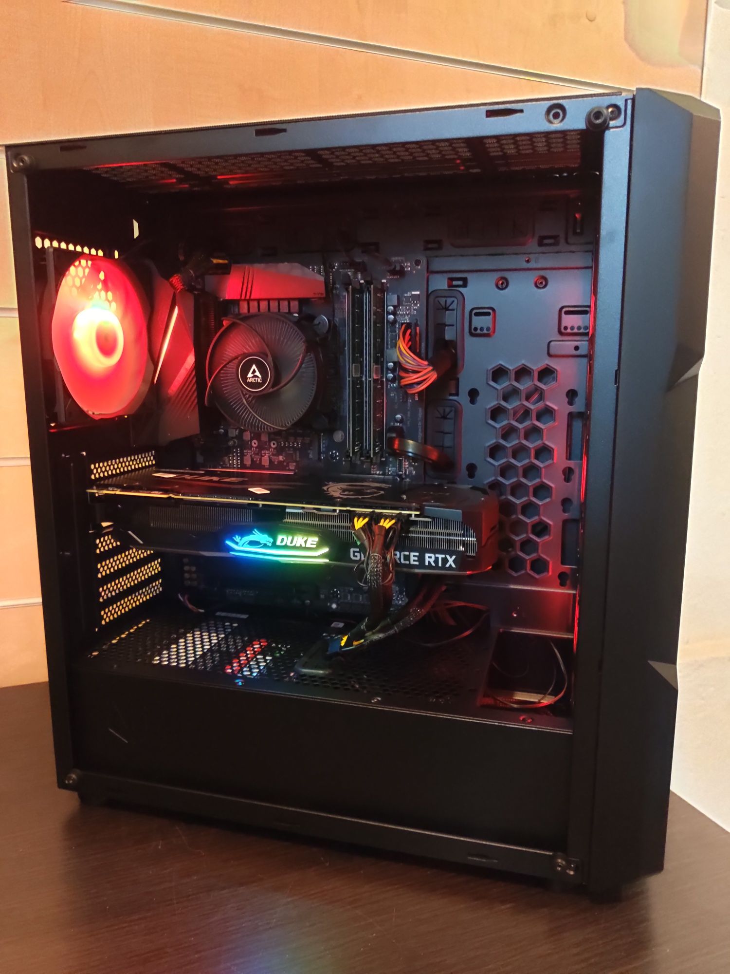 RTX 2080,Ti LED Komputer Do Gier, 32 GB, i7-10700K, SSD,Win 11, Office