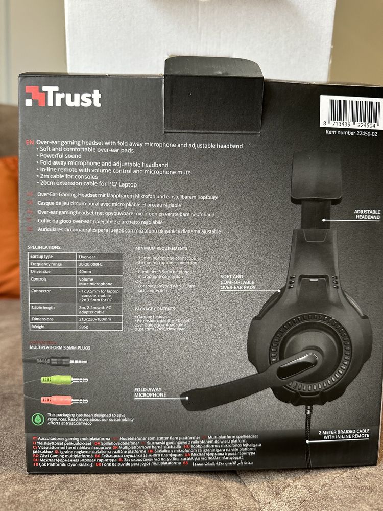 Headset gaming, auscultadores gaming Trust novo