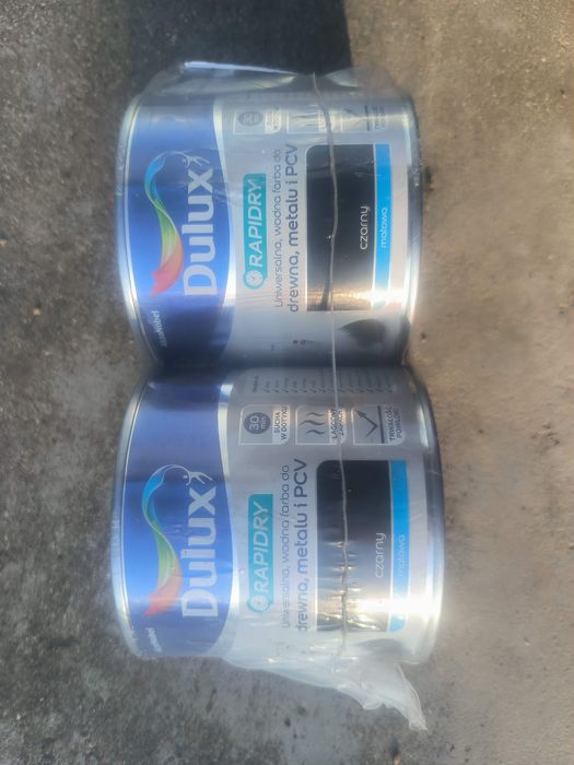 Dulux Farba akrylowa Rapidry czarny mat 2x400 ml 
Dulux Farba akrylowa