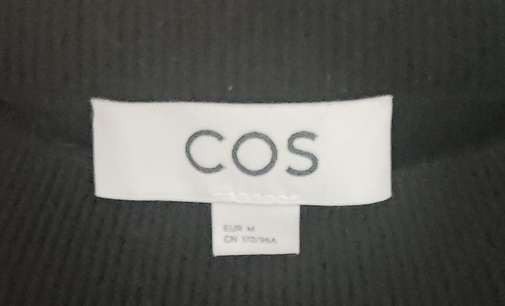 COS кофта женская черная реглан 100% шерсть