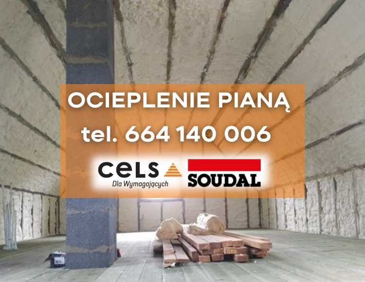 MAZOWIECKIE Ocieplanie pianą, Dożywotnia GWARANCJA, SOUDAL