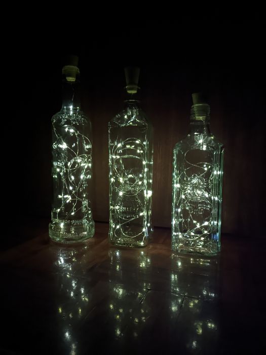 Candeeiros de garrafas