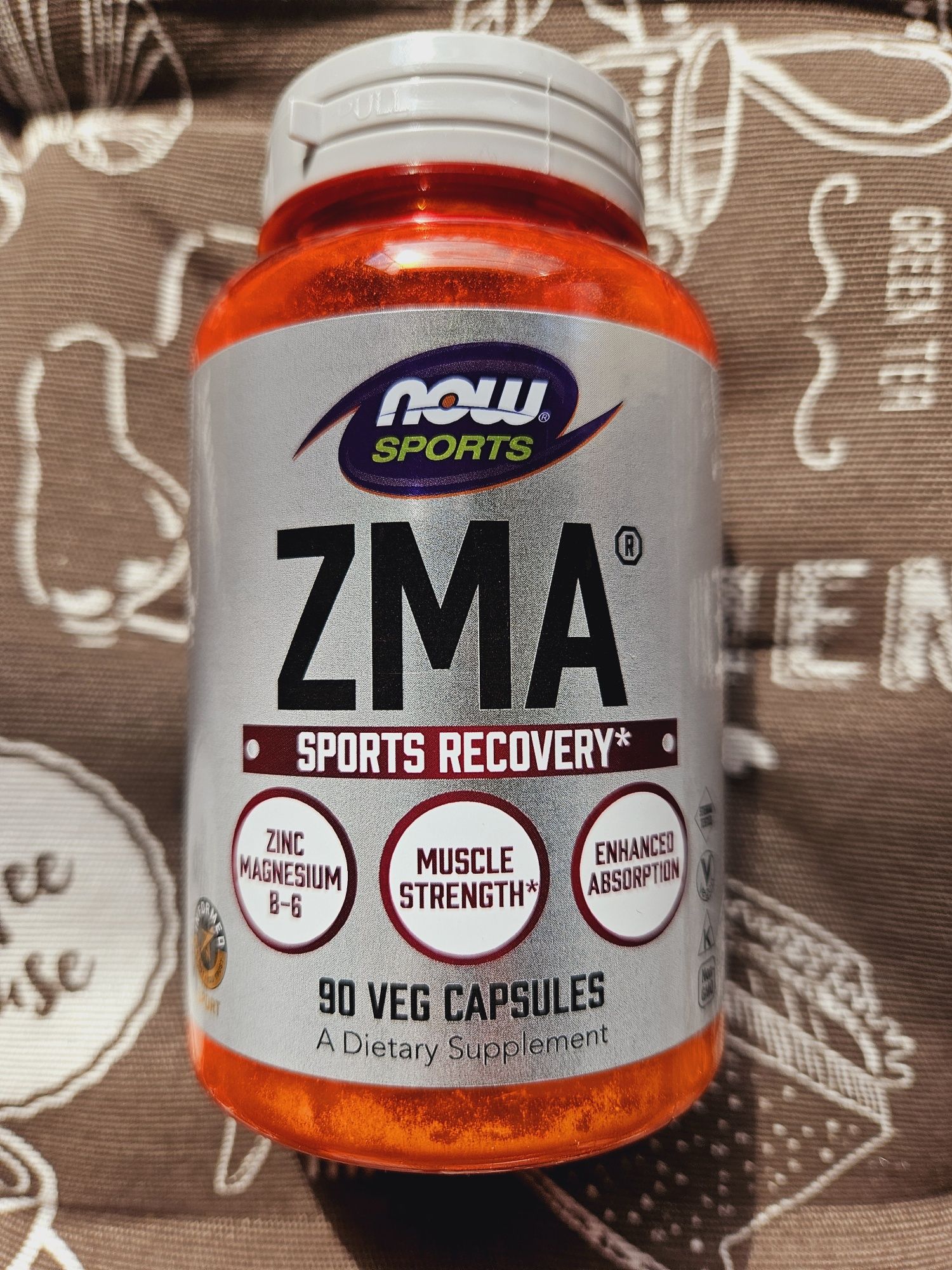 NOW Foods Sports ZMA ЗМА добавка для відновлення після тренування