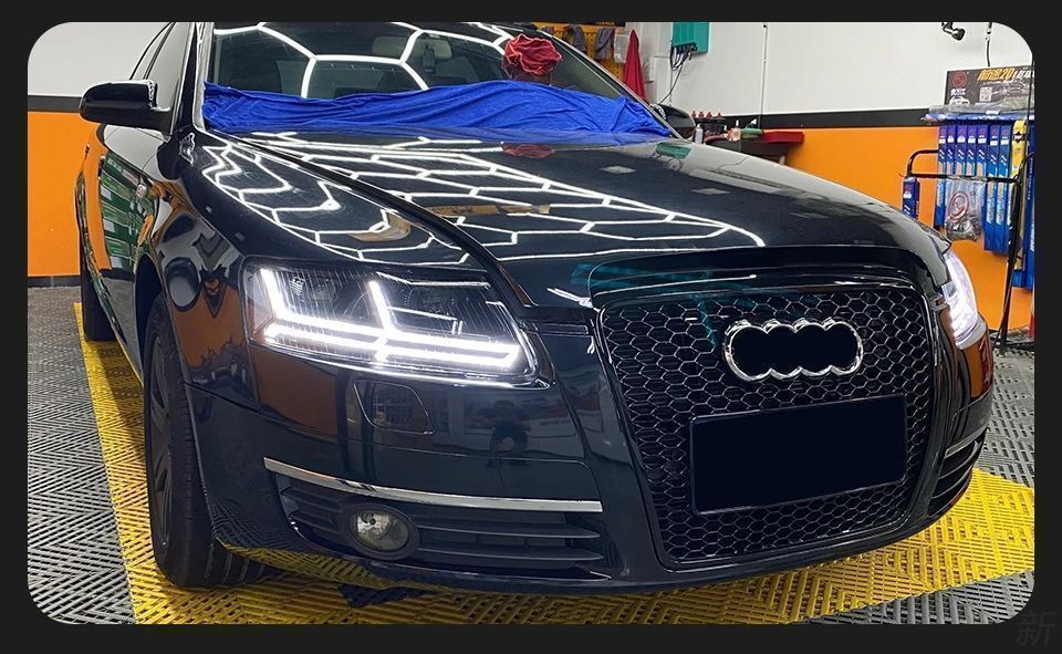 Reflektory LED do Audi A6 C6 z Dynamicznym Sygnałem