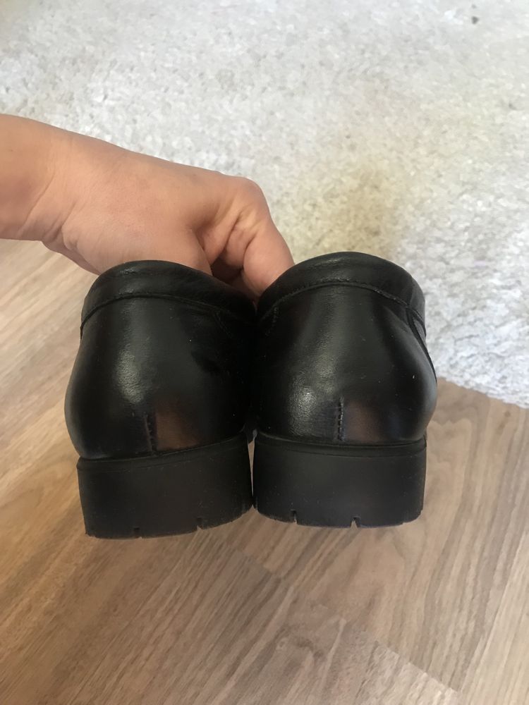 Mokasyny, idealne, Ara,Ecco,37,skóra,czarne