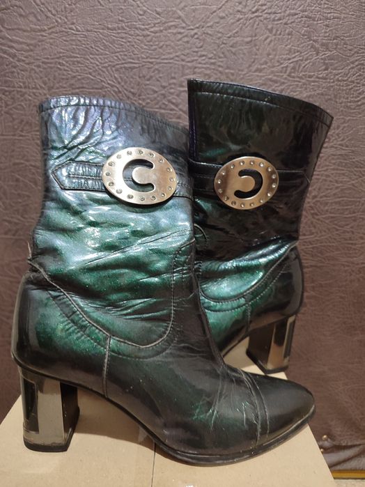 Жіночі зелені чобітки