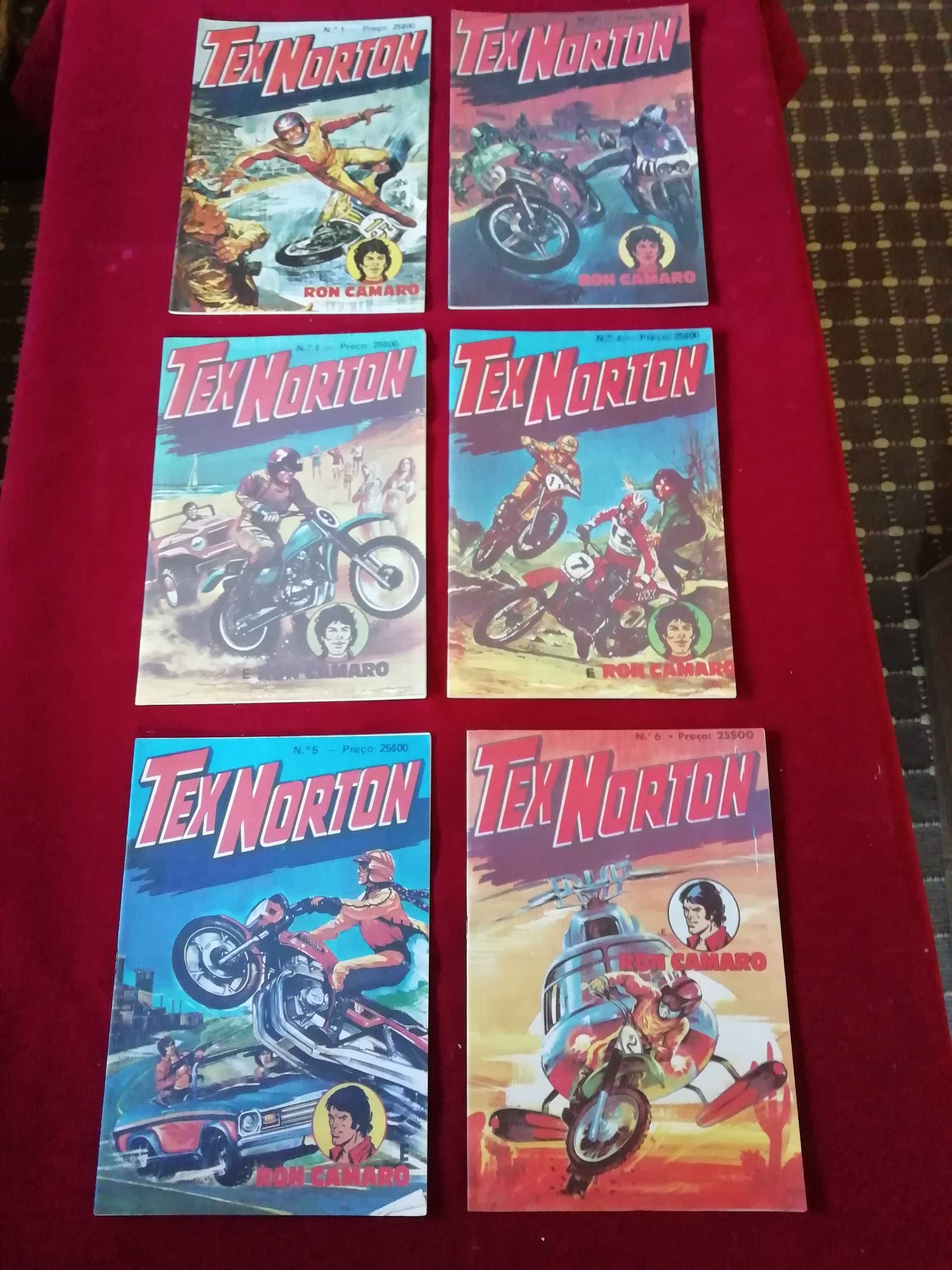 Tex Norton - Nº1 a 6 - Ag. Portuguesa de Revistas 1981-Estado coleção