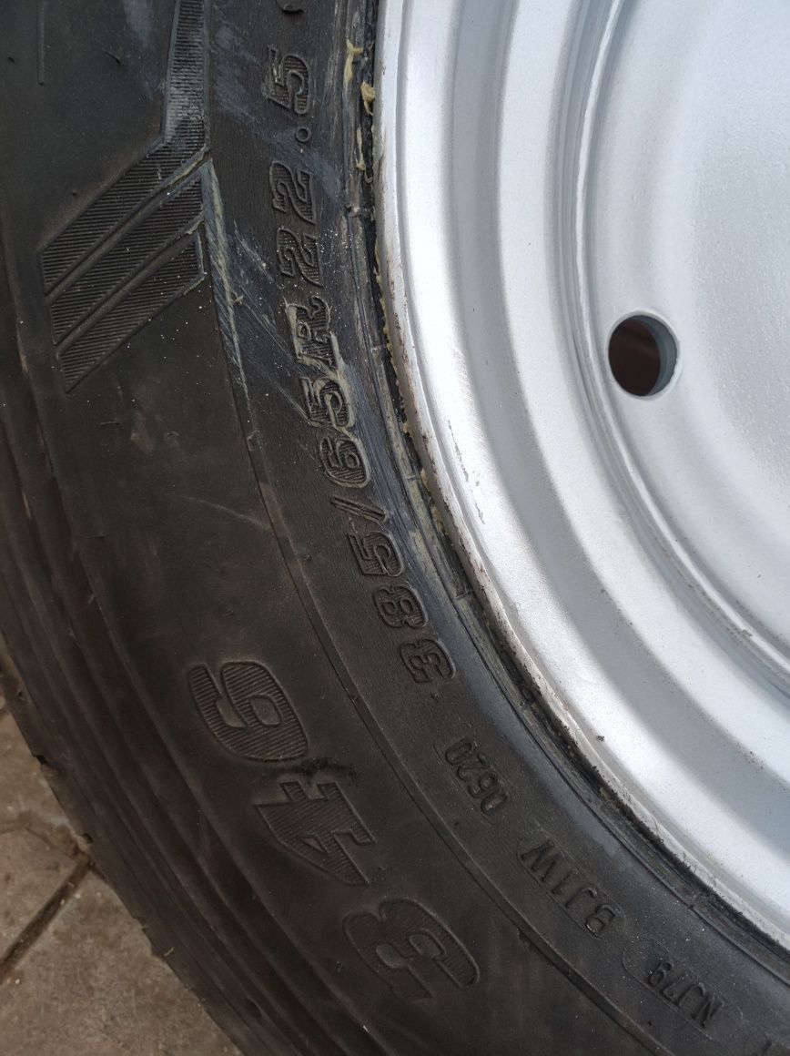 Nowe koła bezdętkowe przyczepy hl 8011, 6011d55 385/55-22.5 11.75x22.5