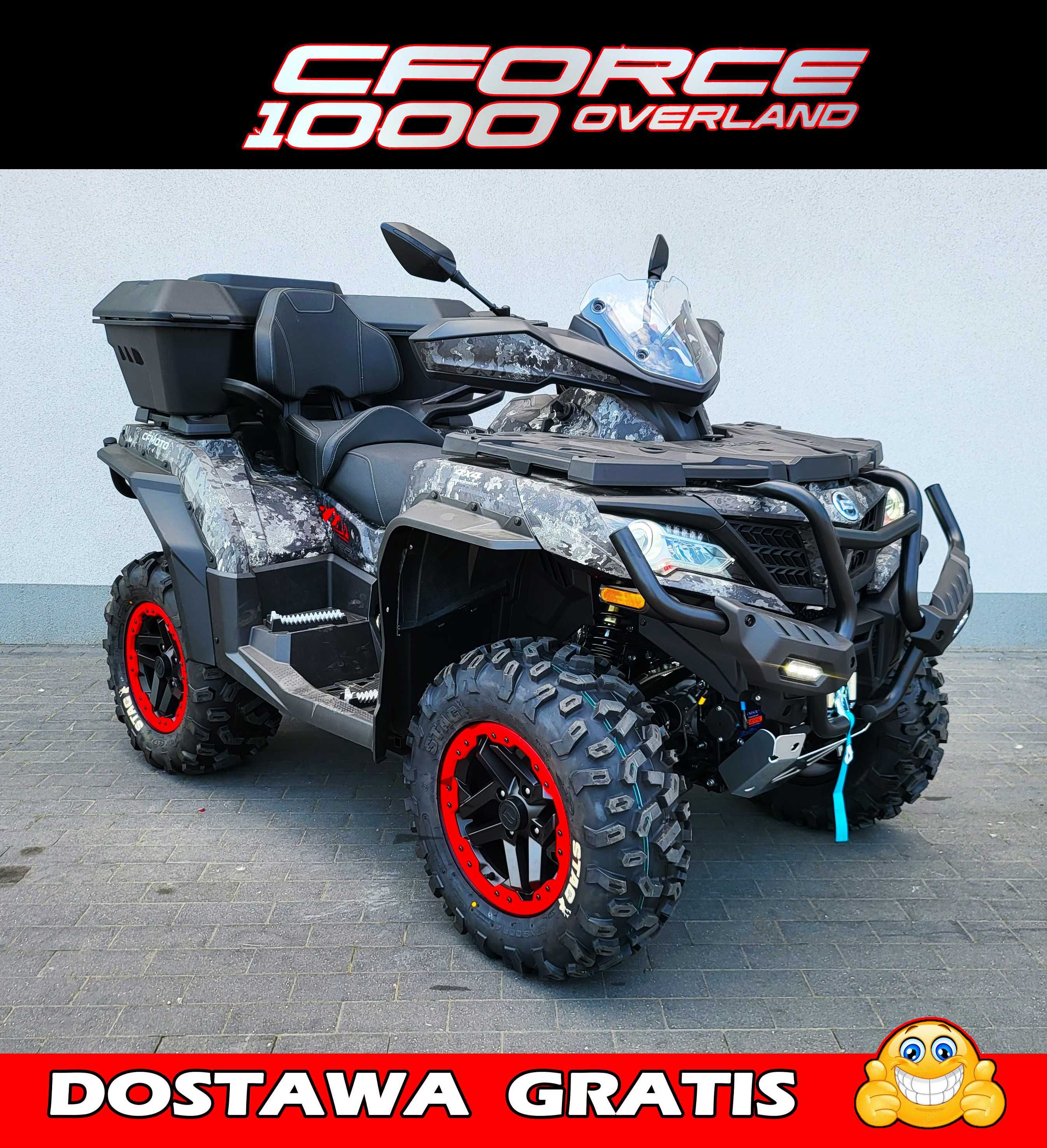 Pług/Kufer GRATIS! Cf Moto 1000 Overland , VAT 23%