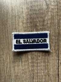 Naszywka official El Salvador Army Police Uniform Flag Patch Military